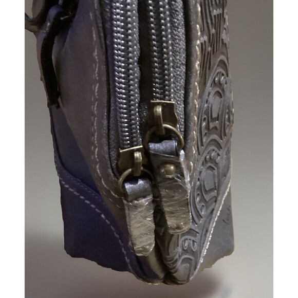 Born Concepts boc Grey Carlston Scallop Design Shoulder Bag Double Handle Purse - Picture 8 of 15